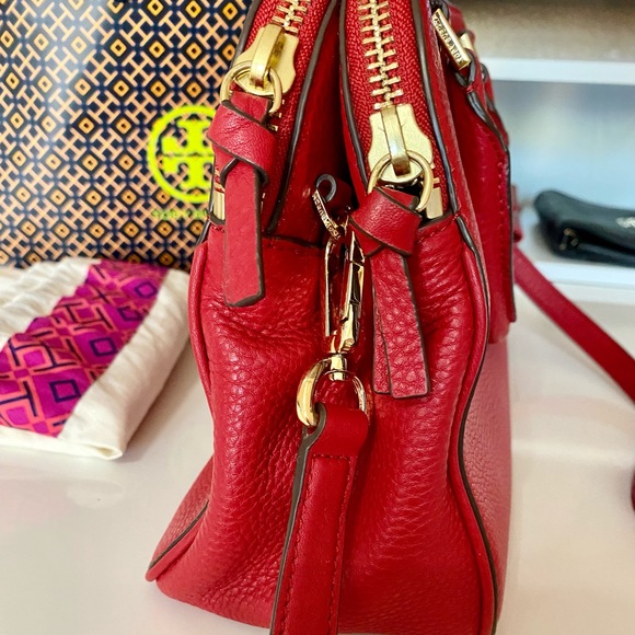 Tory Burch satchel bag/shoulder bag/crossbody bag/red/leather - Picture 11 of 15